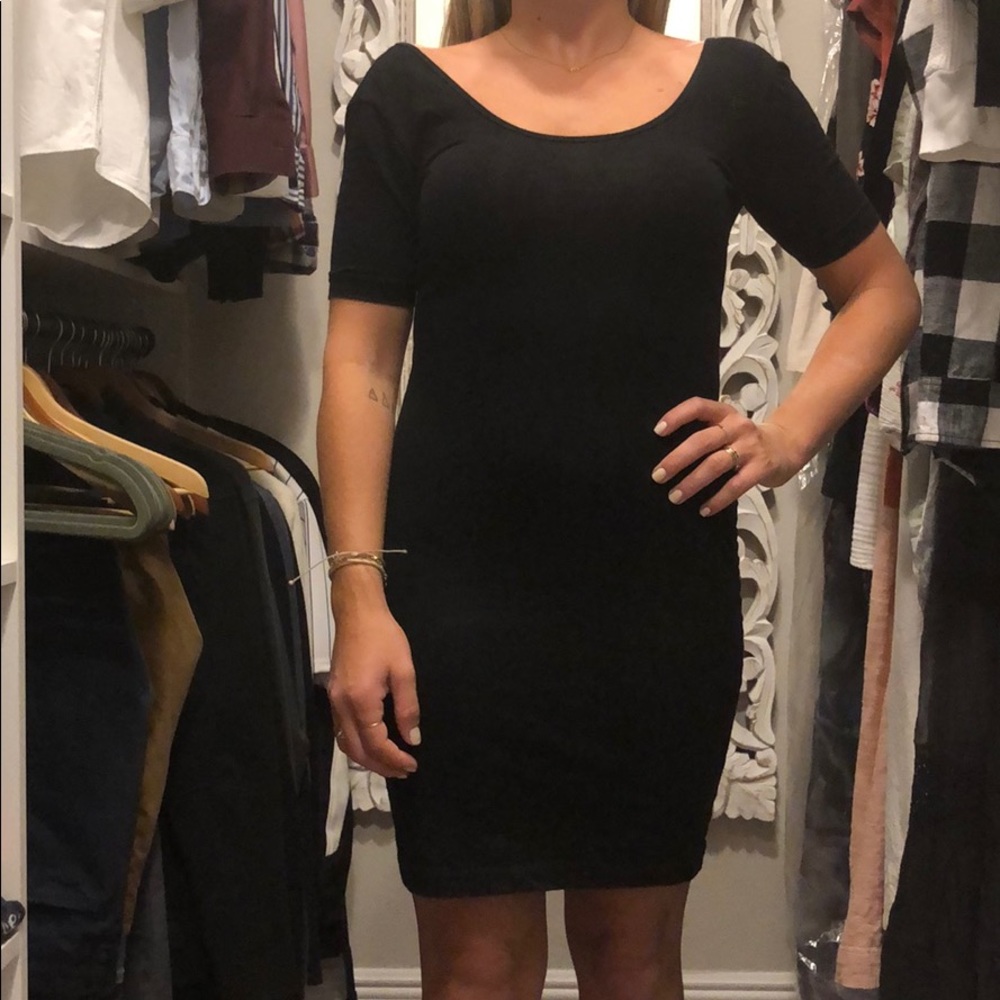 American Apparel black dress.
